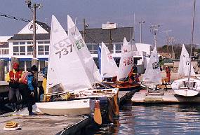 Photo: Dockside at the 1998 NAs.  Anne Stucke photo.